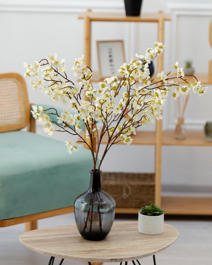 Faux BLOSSOM - White (3 STEMS) - Decovasse